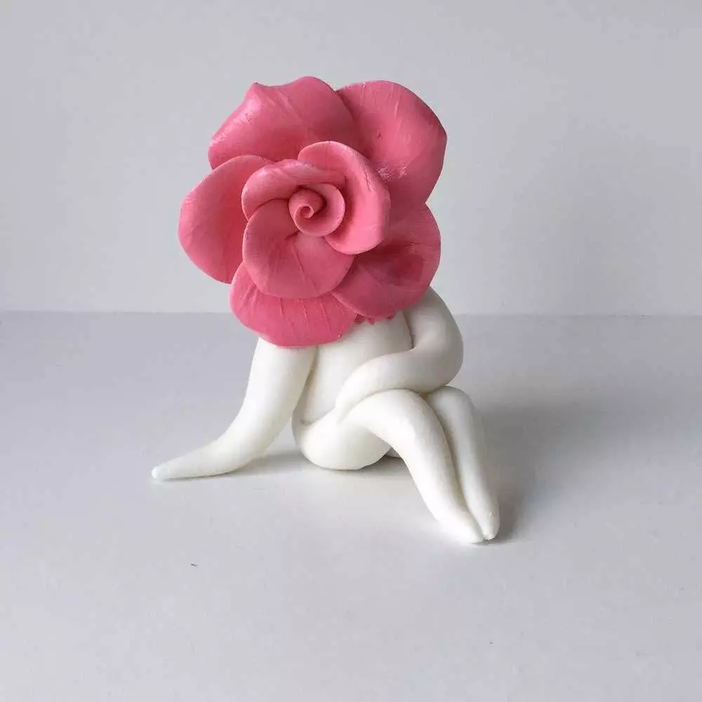 pink Rose Sculpture
