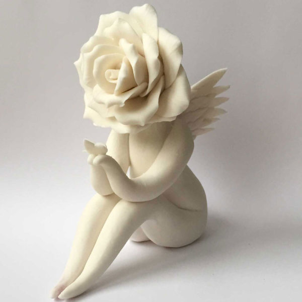 Angel Rose Flower Sculpture