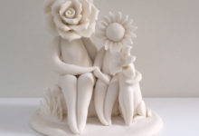 family flower sculpture