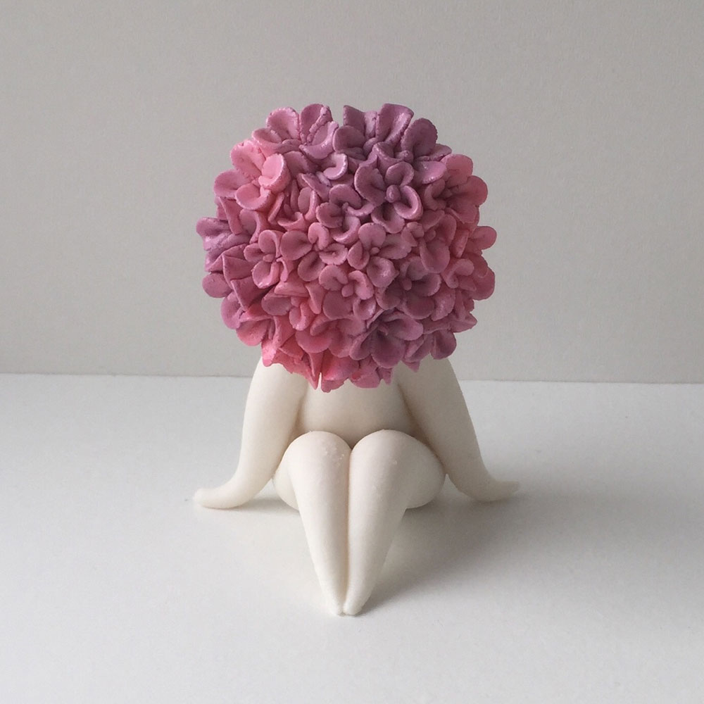 Miss hydrangea flower sculpture