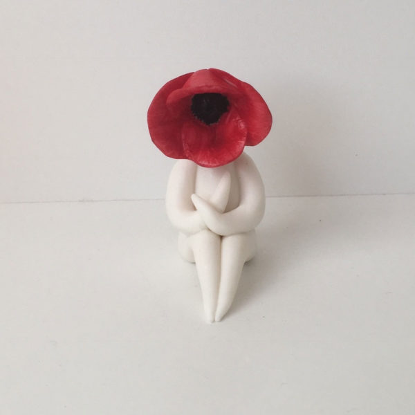 Little Miss Poppy Flower Sculpture