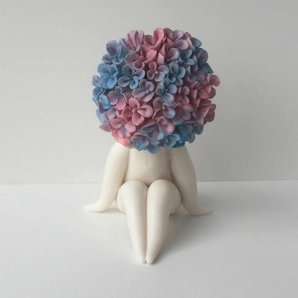 miss hydrangea flower sculpture