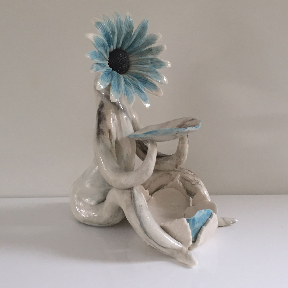 turquoise daisy oil burner