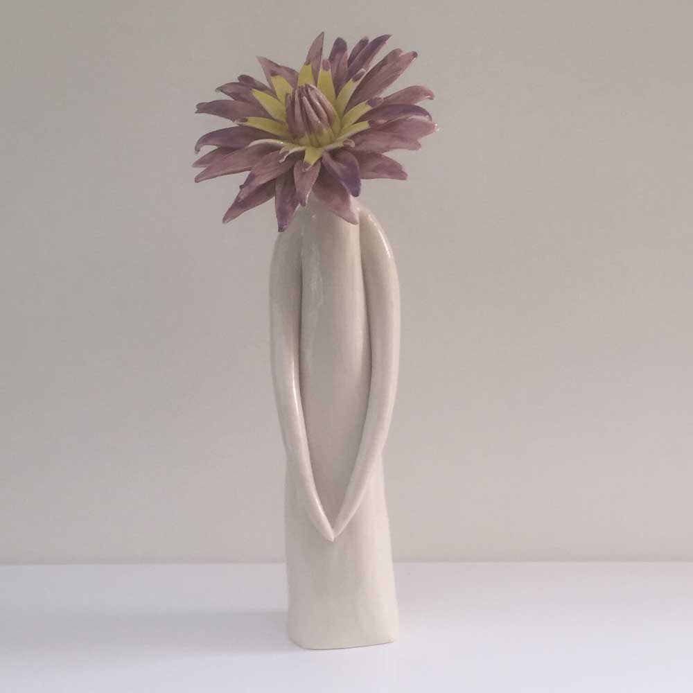 Lady Lotus Standing Flower Sculpture