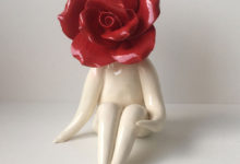 Lady Rose Flower Sculpture