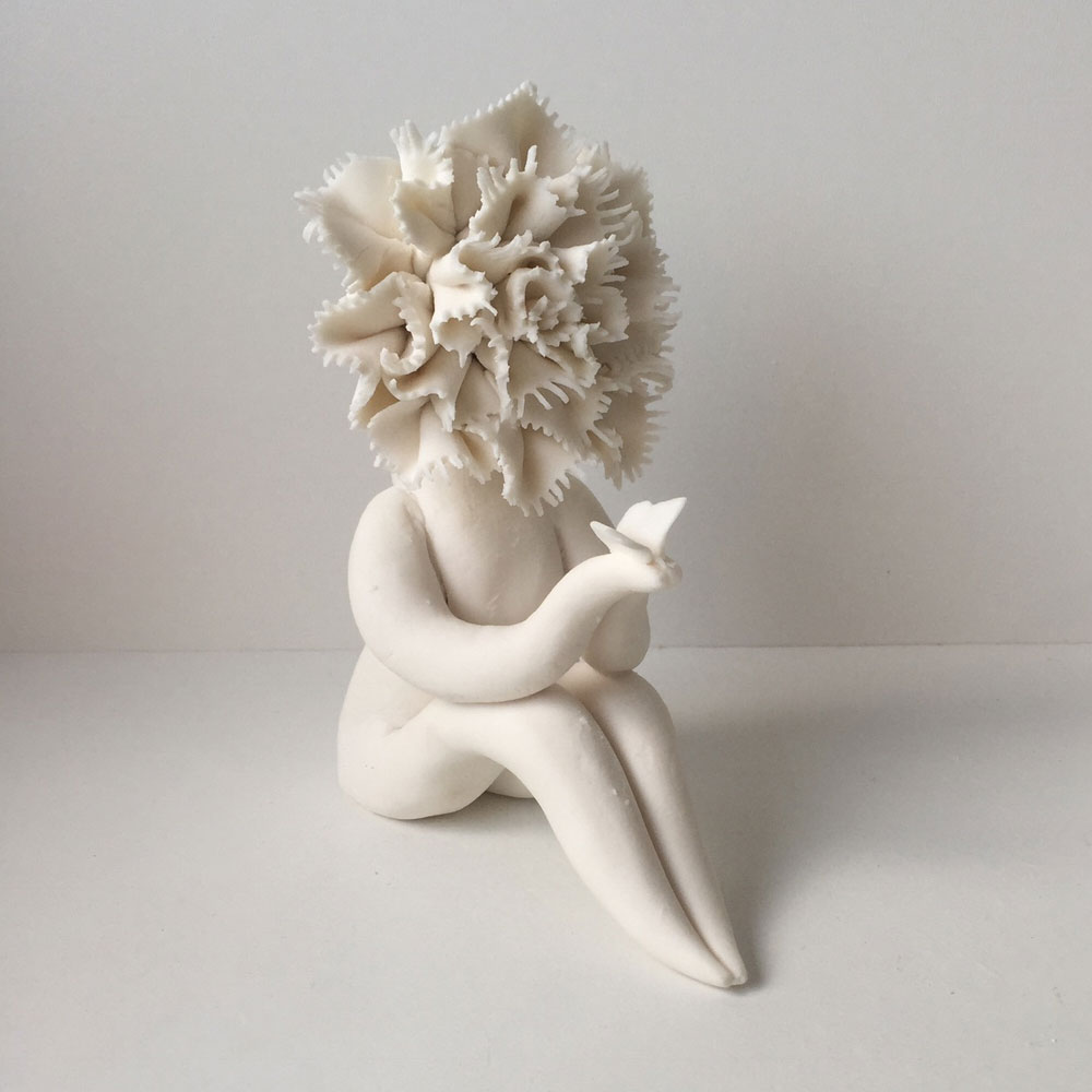 Lady Carnation Flower Sculpture