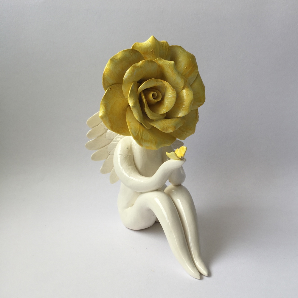 yellow rose angel