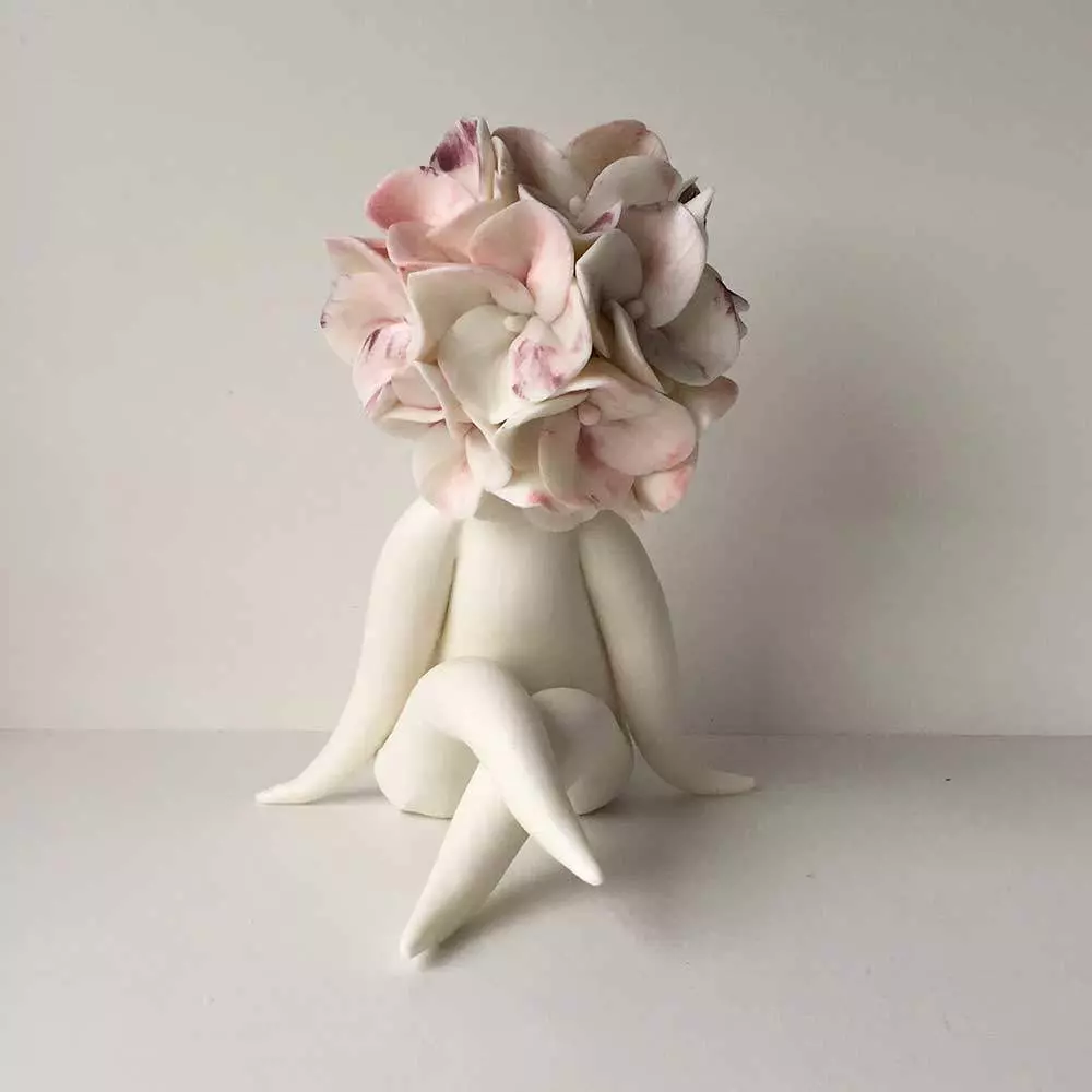 Heidi Ceramic Flower Sculpture
