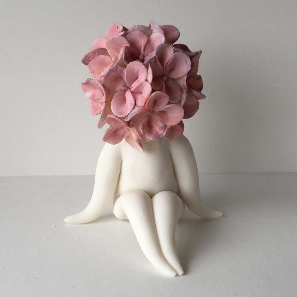 ceramic flower sculpture
